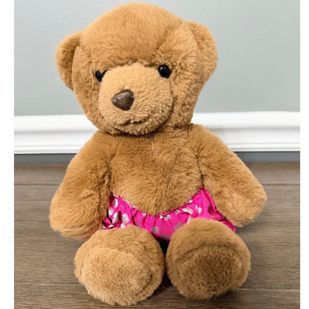Geoffrey's Toy‎ Box Brown Teddy Bear with Pink Underbears Plush